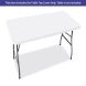 180cm Rectangle Table-Top Cover - White