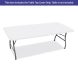 250cm Rectangle Table-Top Cover - White