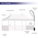 Printed Gazebo Tent 3m x 6m
