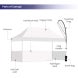 Printed Gazebo Tent 3.0m x 4.5m