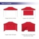 Printed Gazebo Tent 3.0m x 4.5m