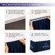 Custom Table Skirt Available in 3 Sizes
