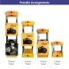Display Tower with Custom Printed Interlocking Panels