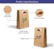 Printed Die-Cut Handle Bags - Brown