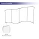 S Curve Stretch Fabric Backdrop Ensures Durability