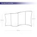 S Curve Stretch Fabric Backdrop Standard Frame Size