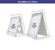 Plastic A Board Sign - White