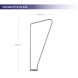 Triangle Zipper Tension Fabric Banner Stand Standard Frame Size