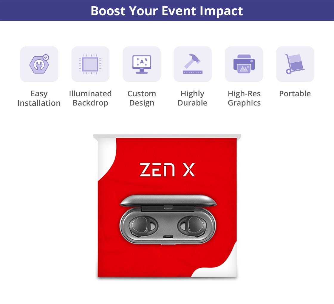 SEG Backlit Promotional Pop-Up Counter